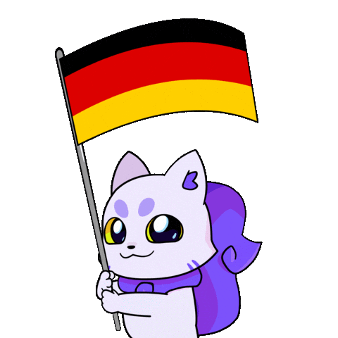 Germany Flag Sticker by Lucky Kat Studios