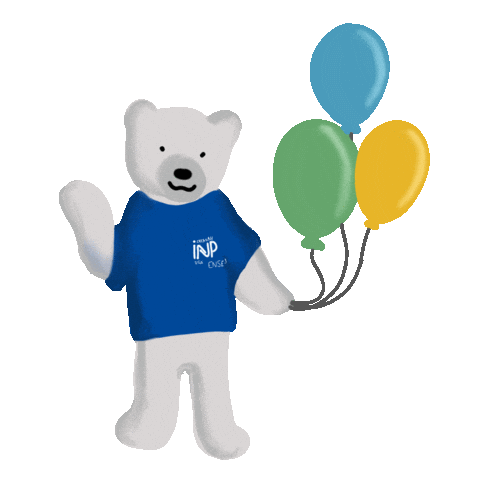 Ense3 giphyupload ballon ours uga Sticker