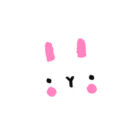 White Rabbit Illustration Sticker by Shop Amy