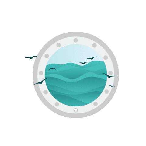 Sea Bullseye Sticker by Digitalagentur VON DER SEE