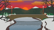 eric cartman river GIF by South Park 