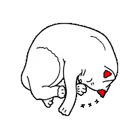Tired Good Night Sticker by Yudesign