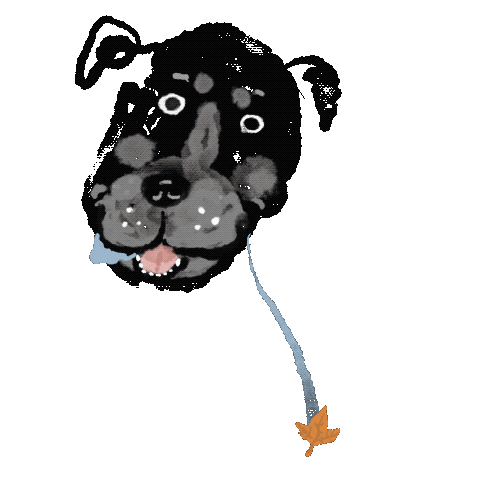 Dog October Sticker