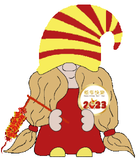 Chinese New Year Gnome Sticker