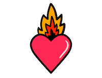 Sacred Heart Love Sticker
