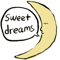 Sweet Dreams Night Sticker by Grace Farris