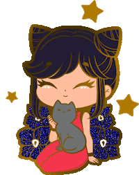 Chinese Cat Sticker by shourimajo