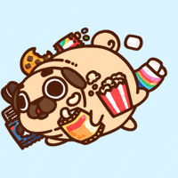 Snacks Munchies GIF by Puglie Pug