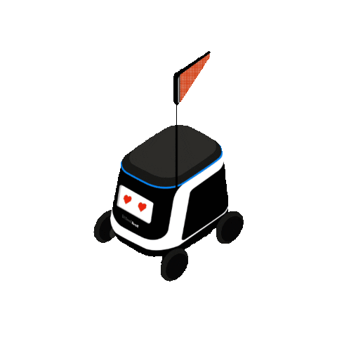 Robot Love Sticker by Kiwibot