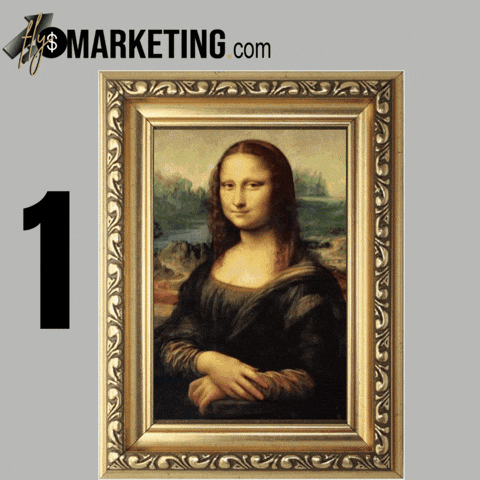 Mona Lisa Financial Freedom GIF by FlySMarketing.com