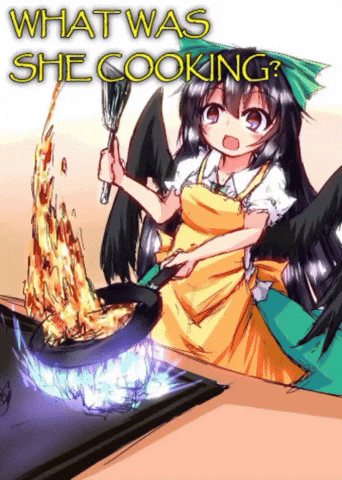 Utsuho Reiuji Cooking GIF