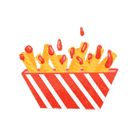 AlixN summer yum chips fries Sticker