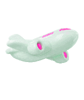 plane otg pimple patch cute pink hanhoo skin Sticker
