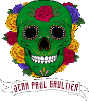 jpgaultier flowers mexico diademuertos muertos Sticker