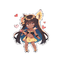 kiarajonesmusic love anime heart cartoon Sticker