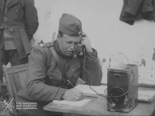NationalWWIMuseum giphyupload black and white military cigar GIF