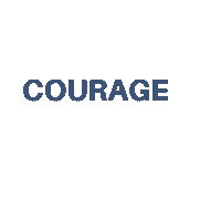 Confidence Courage Sticker by Saint Philomena School