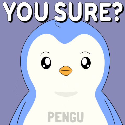 Confused Penguin GIF by Pudgy Penguins