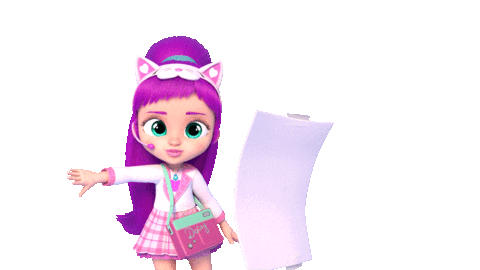 Girl 3D Sticker by Kitoons