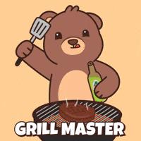 Grilling Teddy Bear GIF by BEARISH