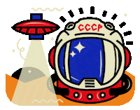 Outer Space Sticker by Wikipedia