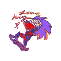 Skate Hug Sticker