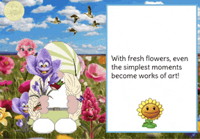 Flower Power Gnome GIF