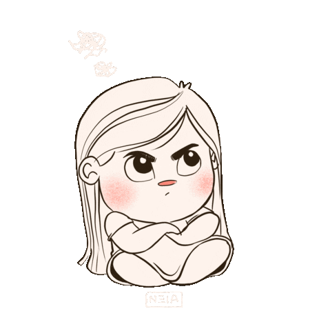 andrearendonf angry mad enojada enfado Sticker