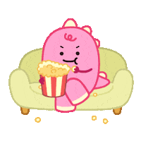 Happy Pop Corn Sticker by DINOSALLY