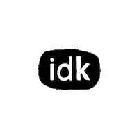 Sticker Idk Sticker by Saskia Keultjes