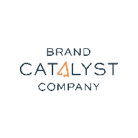 Brandcatalystco logo marketing brand click Sticker