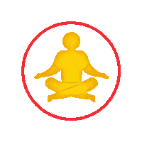Meditation Crossleg Sticker by Ostrich App