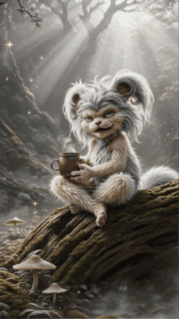 dalindasnyman giphygifmaker coffee magic sitting GIF