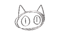 Azuwarius cat halloween confused kitty Sticker