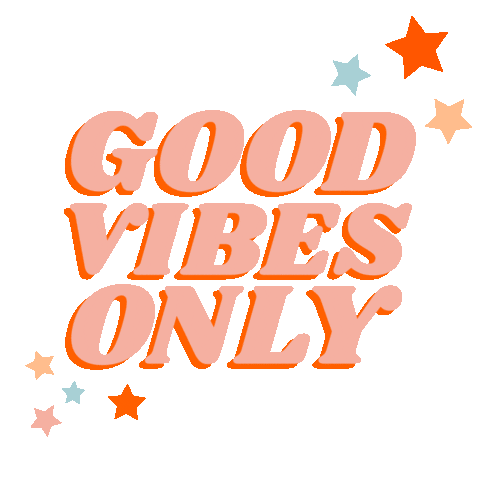 Good Vibes Stars Sticker by The Dairy