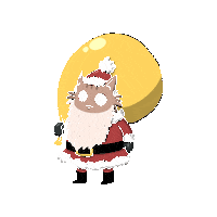 Cat Christmas Sticker