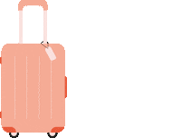 Suitcase Malaga Sticker by Bijkeesje