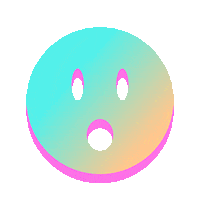 Shocked Open Mouth Sticker by DoinGud