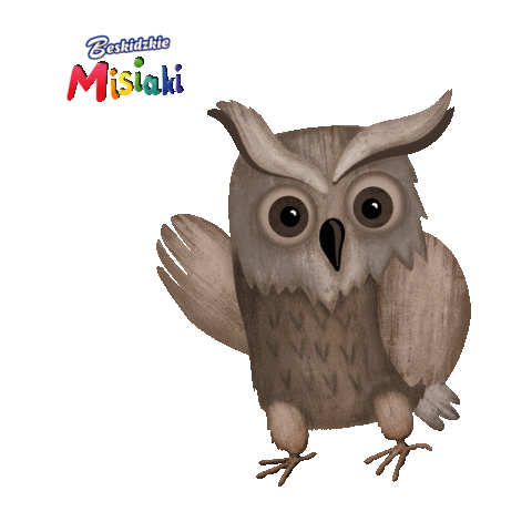 Owl Hello Sticker by Beskidzkie