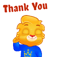 Thank You So Much Sticker by Lucas and Friends by RV AppStudios