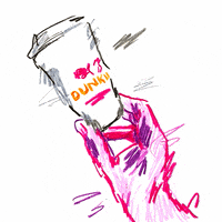 wavymcsplash coffee illustration text brand GIF