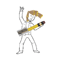 rock guitar Sticker by cintascotch