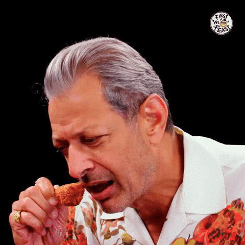 Jeff Goldblum Eating GIF by First We Feast