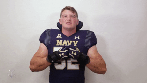 Navy Football GIF by Navy Athletics