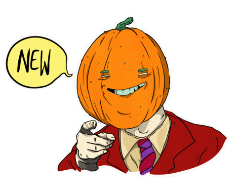 Halloween Pumpkin Sticker by crumblytoast