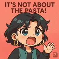 Hana Its Not About The Pasta GIF by Persona