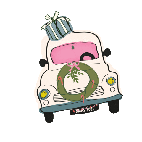 Christmas Car Sticker by BLAKE SEVEN