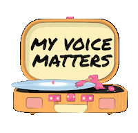 Record Player Records Sticker