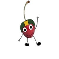 Fruit Cherry Sticker by PlumFilms