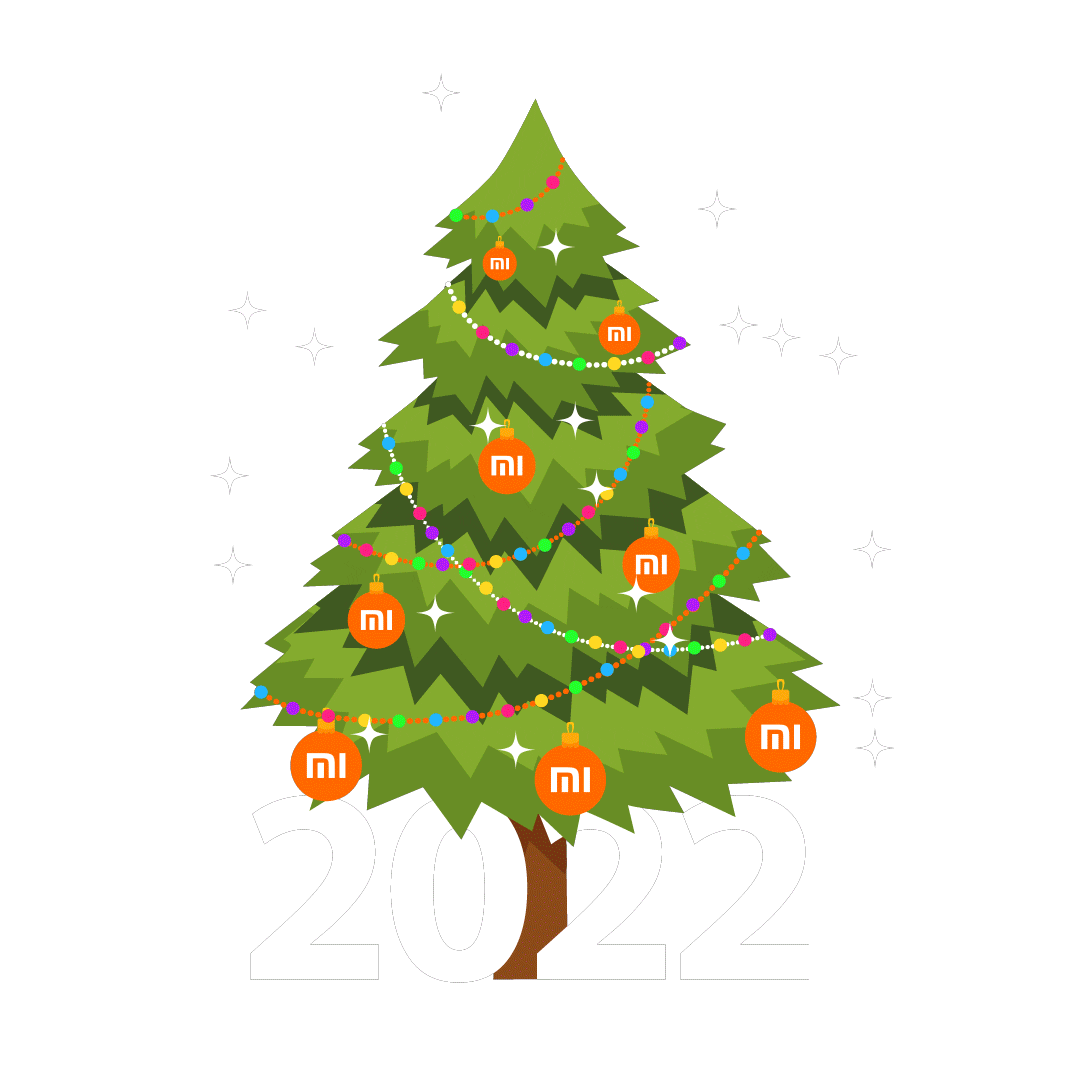 Happy Christmas Tree Sticker by Xiaomi Russia